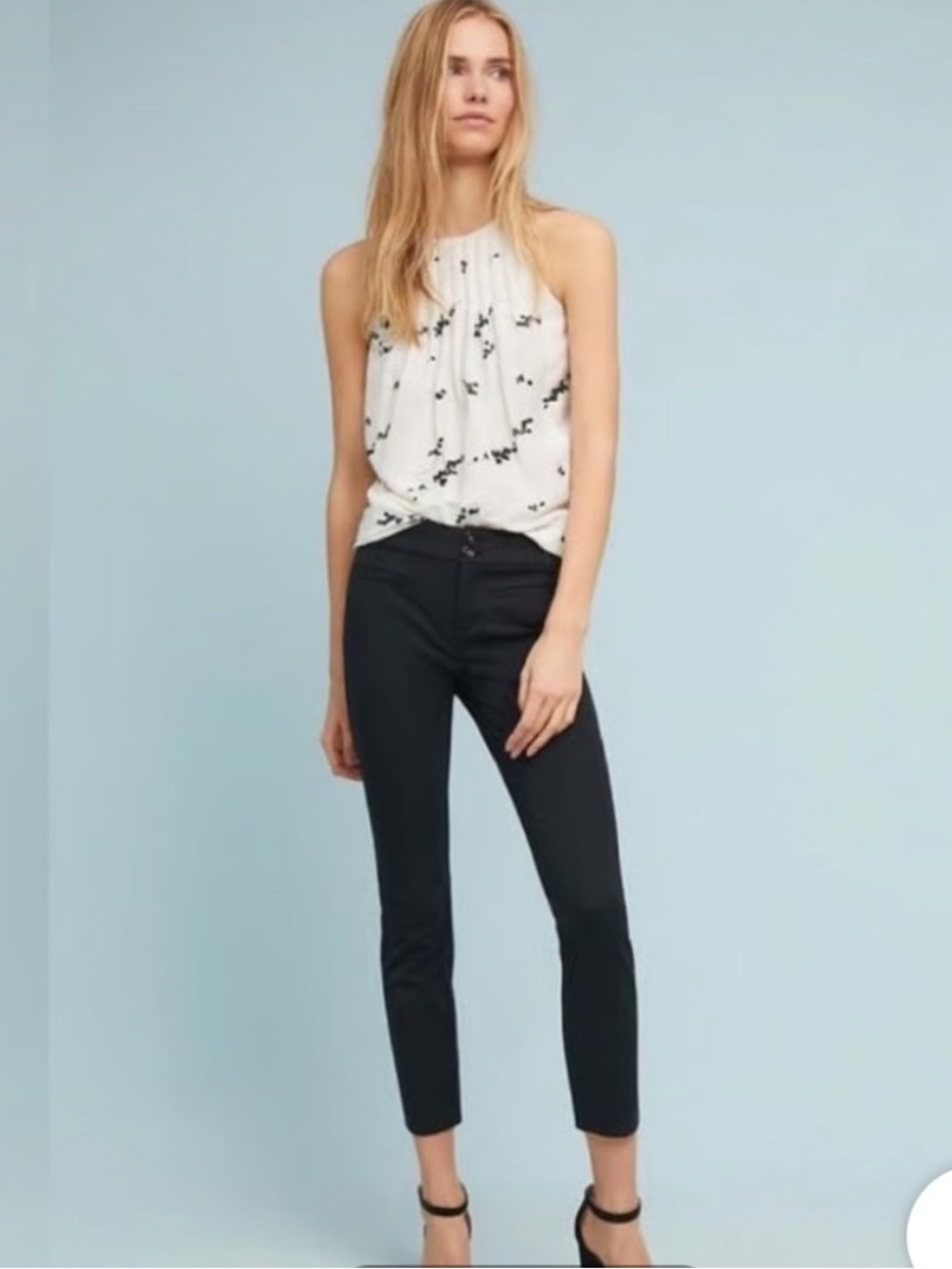 Anthropologie The Essential Slim Cropped Pants